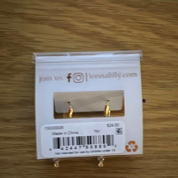 Lonna & Lilly Gold Tone Crystal Butterfly Drop Earrings New - Picture 3 of 4